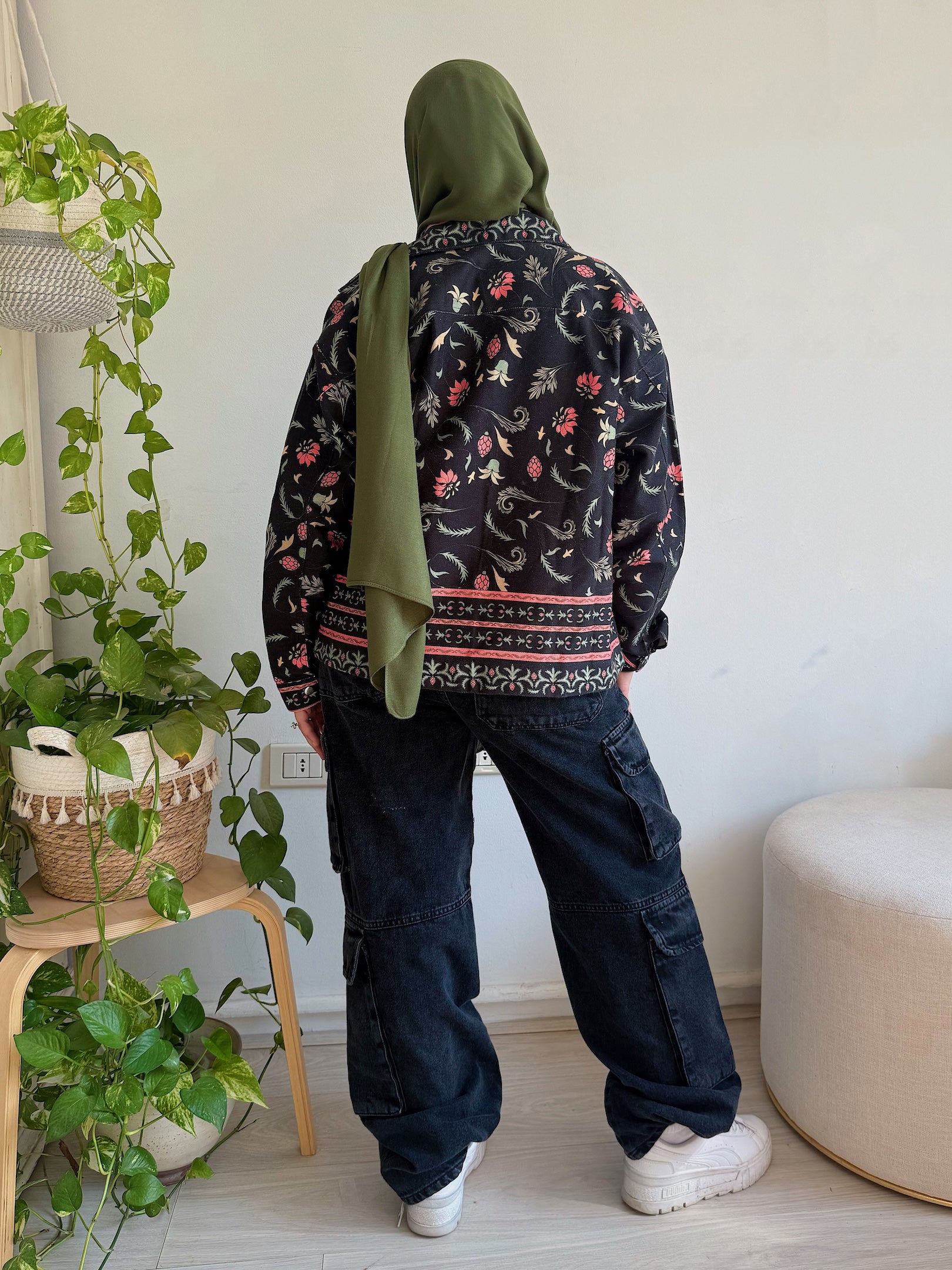 Image of Black Gabardine Jacket